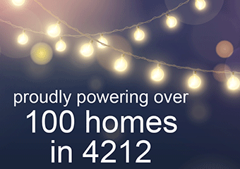 OTI Power is proud to install the 100th residential solar system in 4212